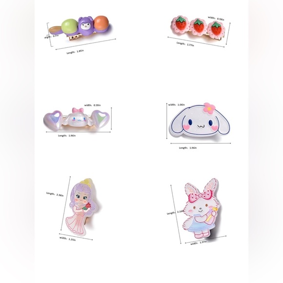 Kids *NIB* Hair Clip Barrettes, 1 Pack, 12 PCS total - Picture 3 of 6